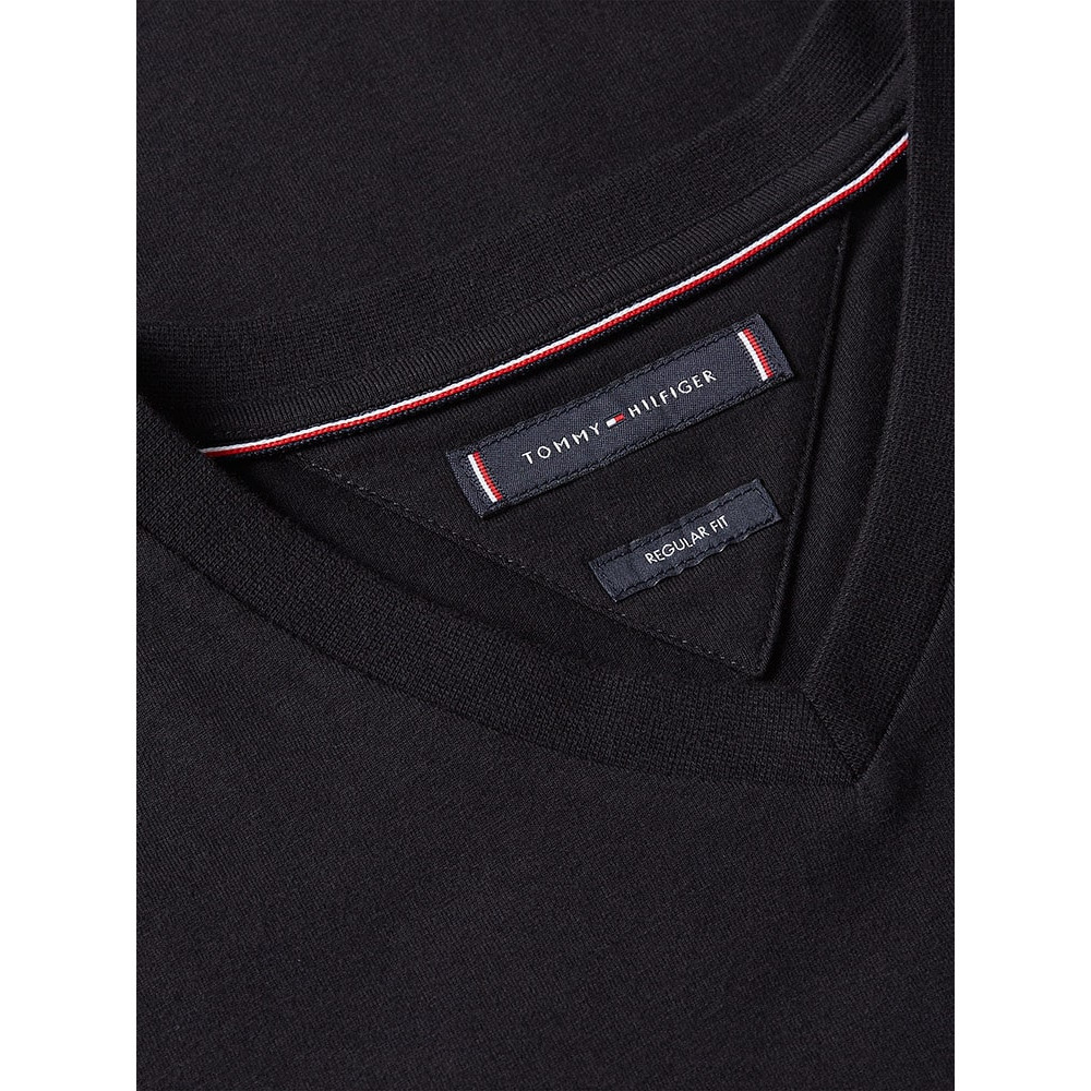Tommy Hilfiger Μαύρο T-shirt V Neck - MW0MW39249