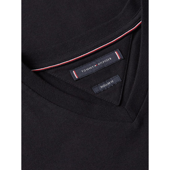 Tommy Hilfiger Μαύρο T-shirt V Neck - MW0MW39249