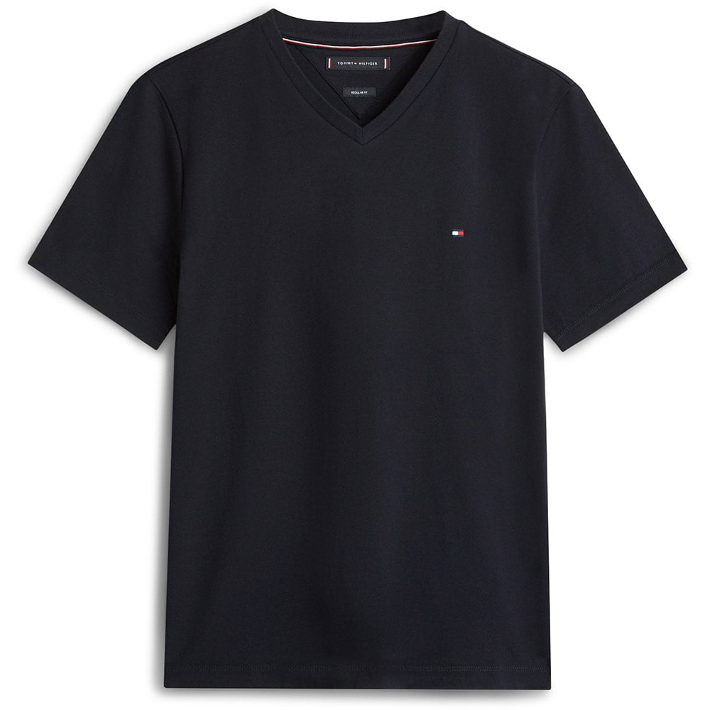 Tommy Hilfiger Μπλε Σκούρο T-shirt V Neck - MW0MW39249