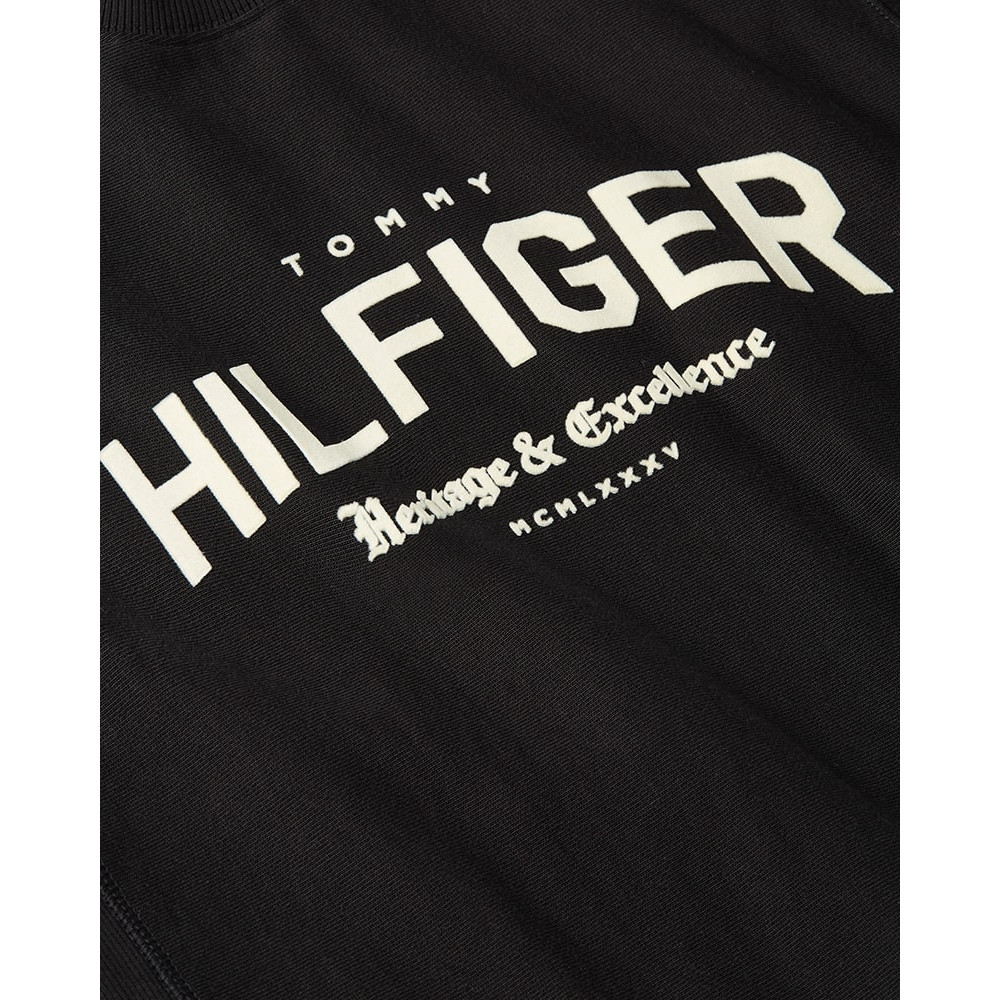 Tommy Hilfiger Μαύρο Φούτερ C Neck - MW0MW40067