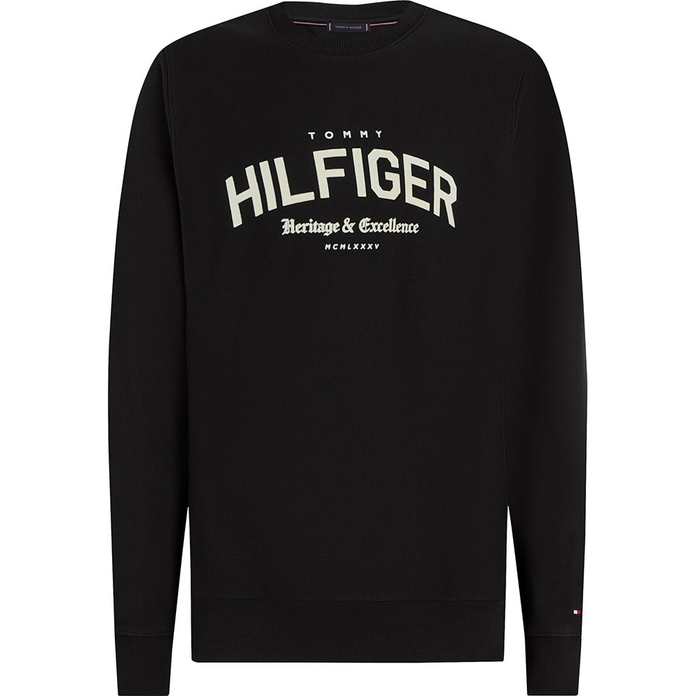 Tommy Hilfiger Μαύρο Φούτερ C Neck - MW0MW40067