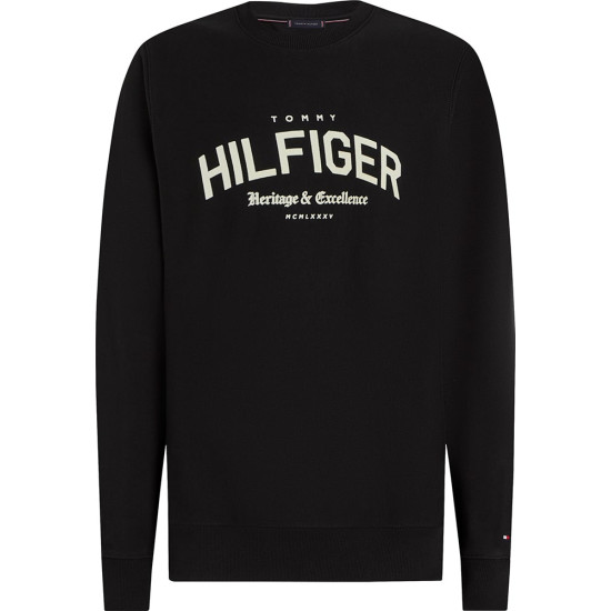 Tommy Hilfiger Μαύρο Φούτερ C Neck - MW0MW40067