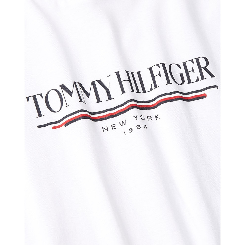 Tommy Hilfiger Λευκό T-shirt C Neck - MW0MW40324