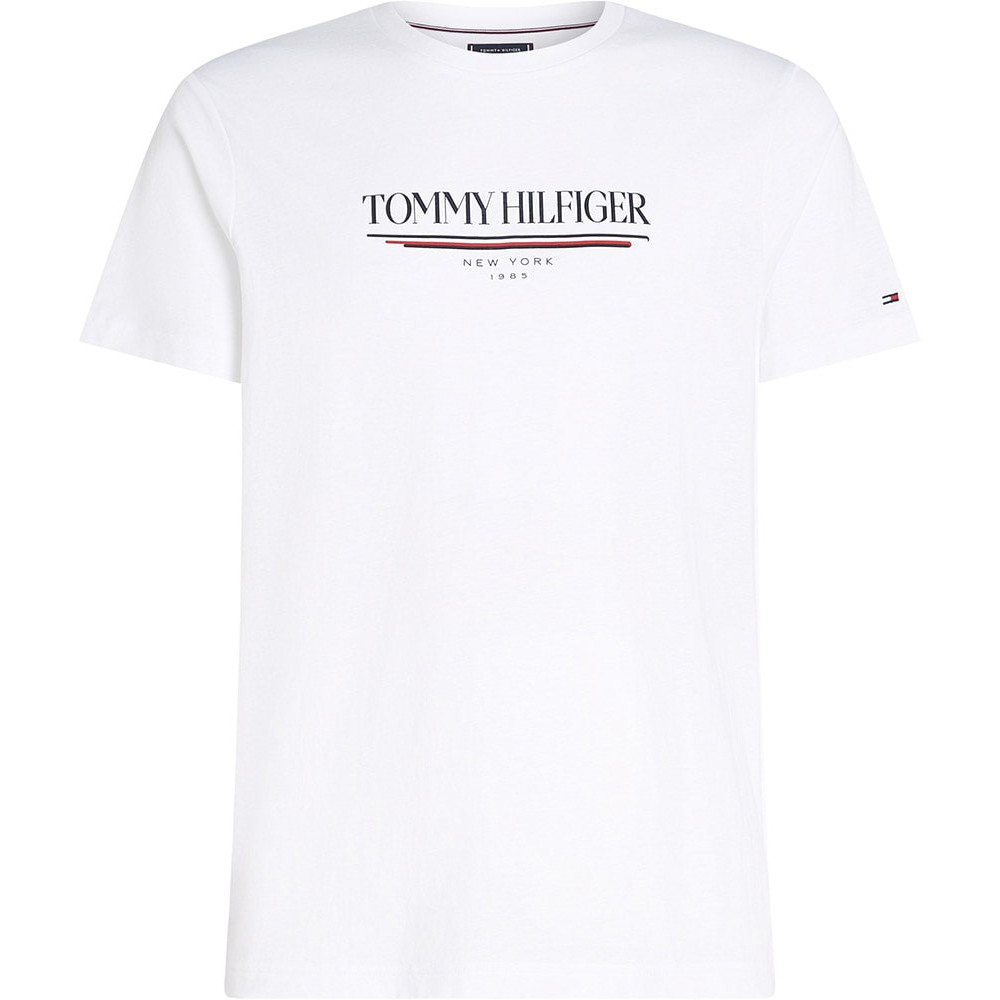 Tommy Hilfiger Λευκό T-shirt C Neck - MW0MW40324
