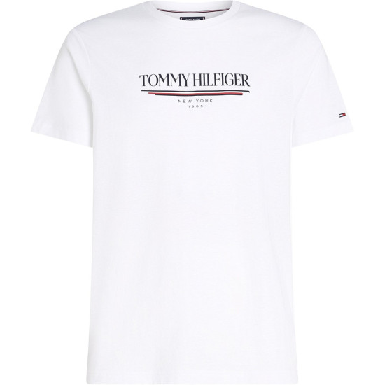 Tommy Hilfiger Λευκό T-shirt C Neck - MW0MW40324