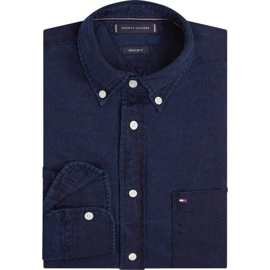 Tommy Hilfiger Μπλε Σκούρο Πουκάμισο Button Down - MW0MW40499