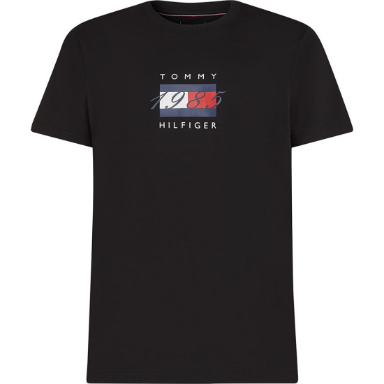 Tommy Hilfiger Μαύρο T-shirt C Neck - MW0MW41338