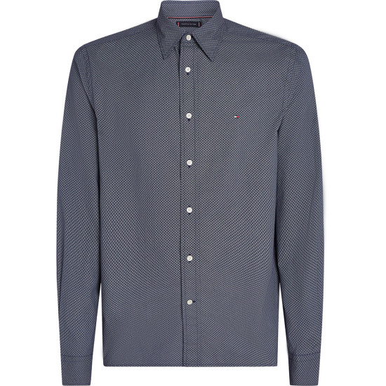 Tommy Hilfiger Μπλε Πουκάμισο Με Σχέδιο - MW0MW42027