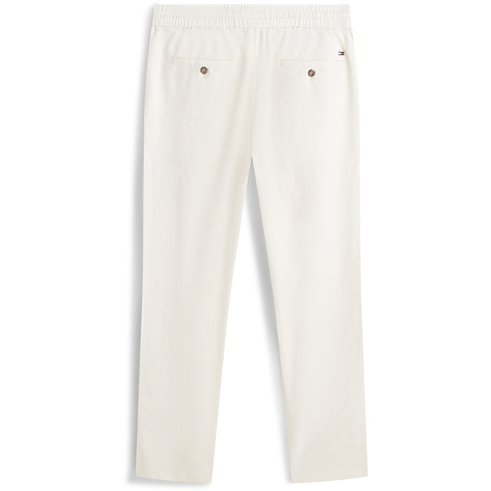 Tommy Hilfiger Εκρού Παντελόνι Λινό - MW0MW42336-32
