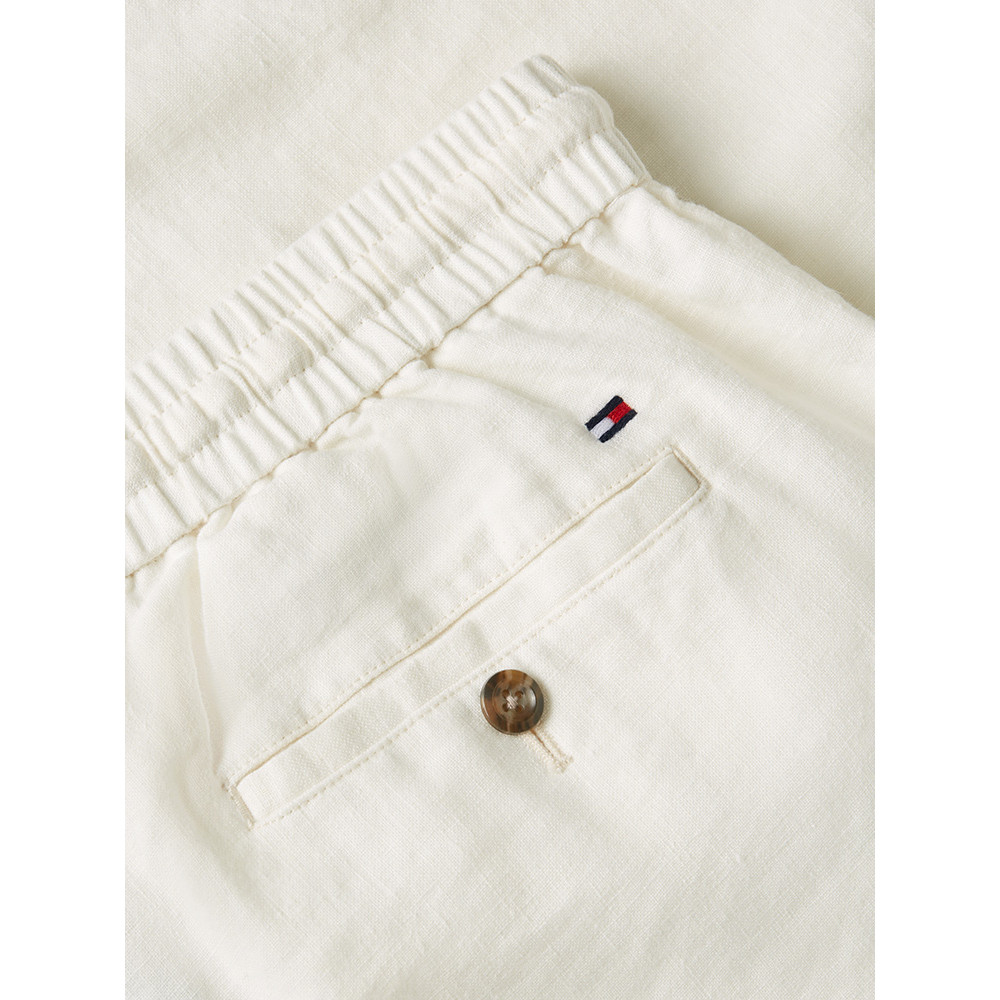 Tommy Hilfiger Εκρού Παντελόνι Λινό - MW0MW42336-32