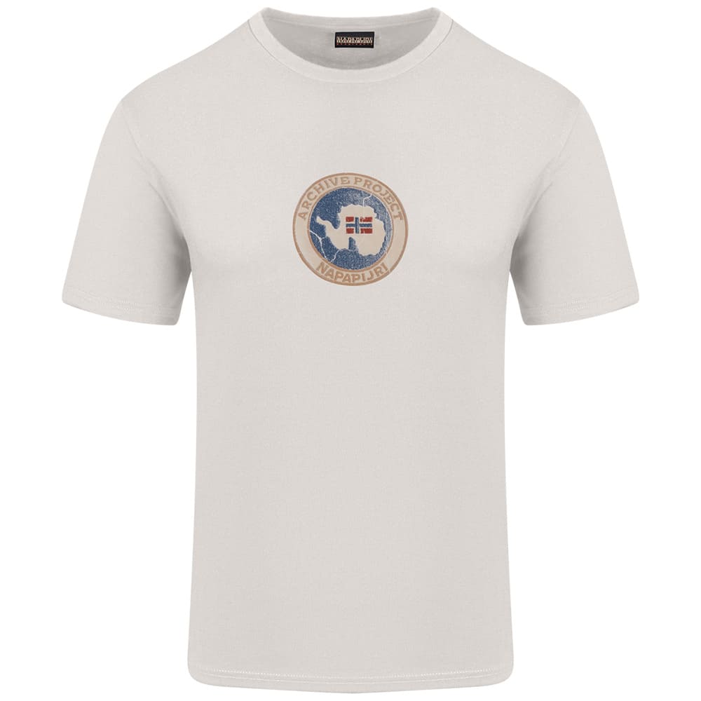 Napapijri Εκρού T-shirt C Neck - NP0A4G5AN1A1