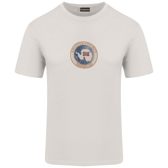 Napapijri Εκρού T-shirt C Neck - NP0A4G5AN1A1