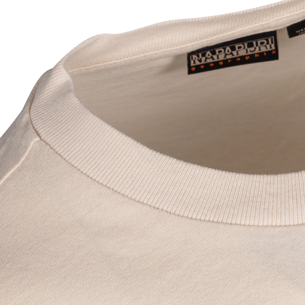 Napapijri Εκρού Μπλούζα C Neck S-BOX - NP0A4GK7NS51