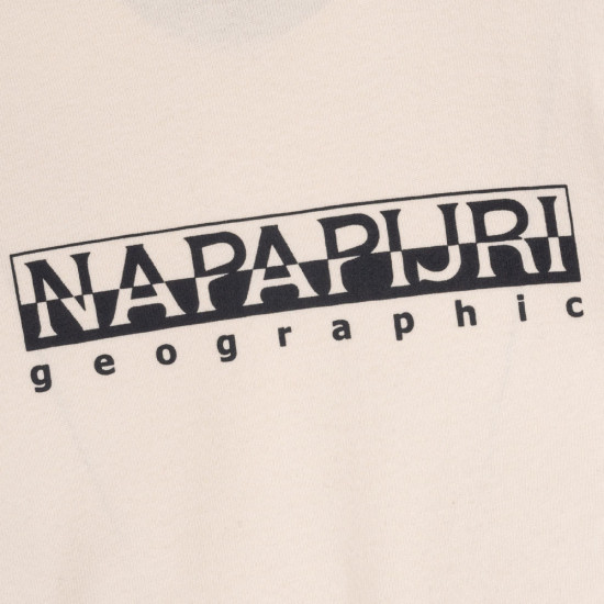 Napapijri Εκρού Μπλούζα C Neck S-BOX - NP0A4GK7NS51