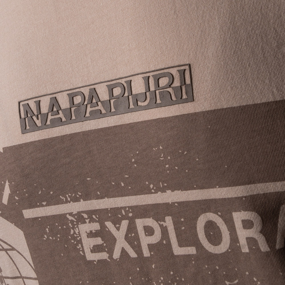 Napapijri Μπεζ T-shirt S-MANTA - NP0A4H2CN901