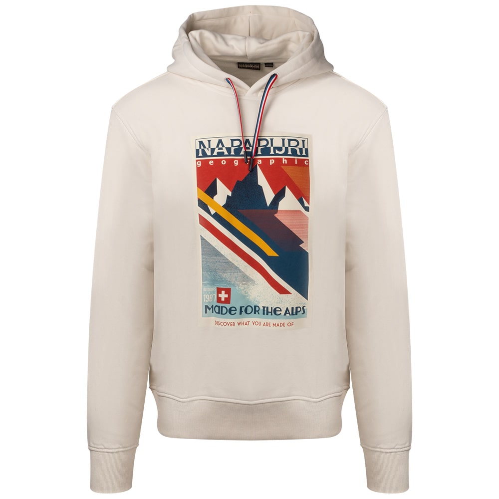 Napapijri Εκρού Hoodie - NP0A4I53N1J1