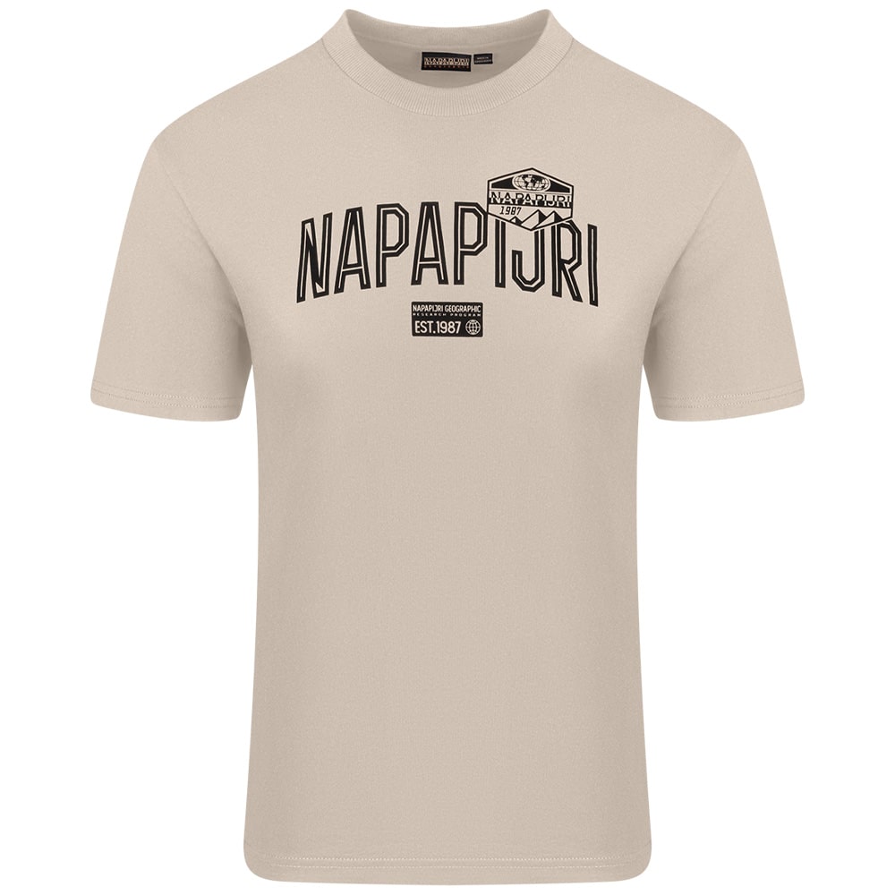 Napapijri Εκρού T-shirt C Neck - NP0A88UAN1J1