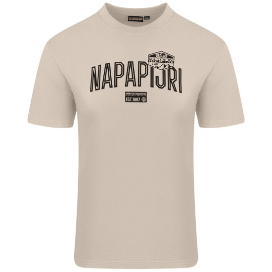 Napapijri Εκρού T-shirt C Neck - NP0A88UAN1J1