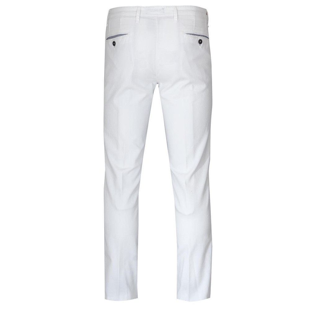 POLBOT Λευκό Παντελόνι Chino - PBT094-210032