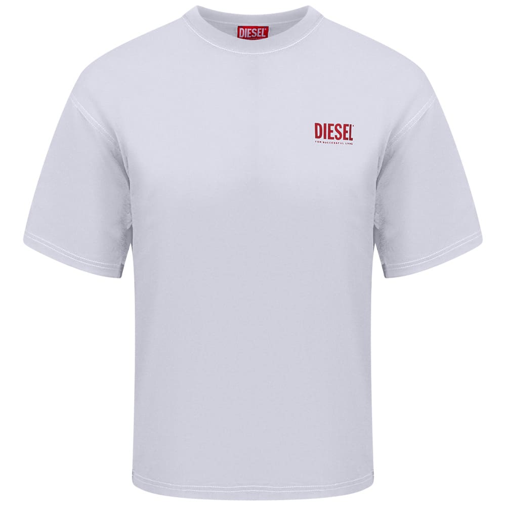 Diesel Λευκό T-shirt C Neck - S26A200360EPCA