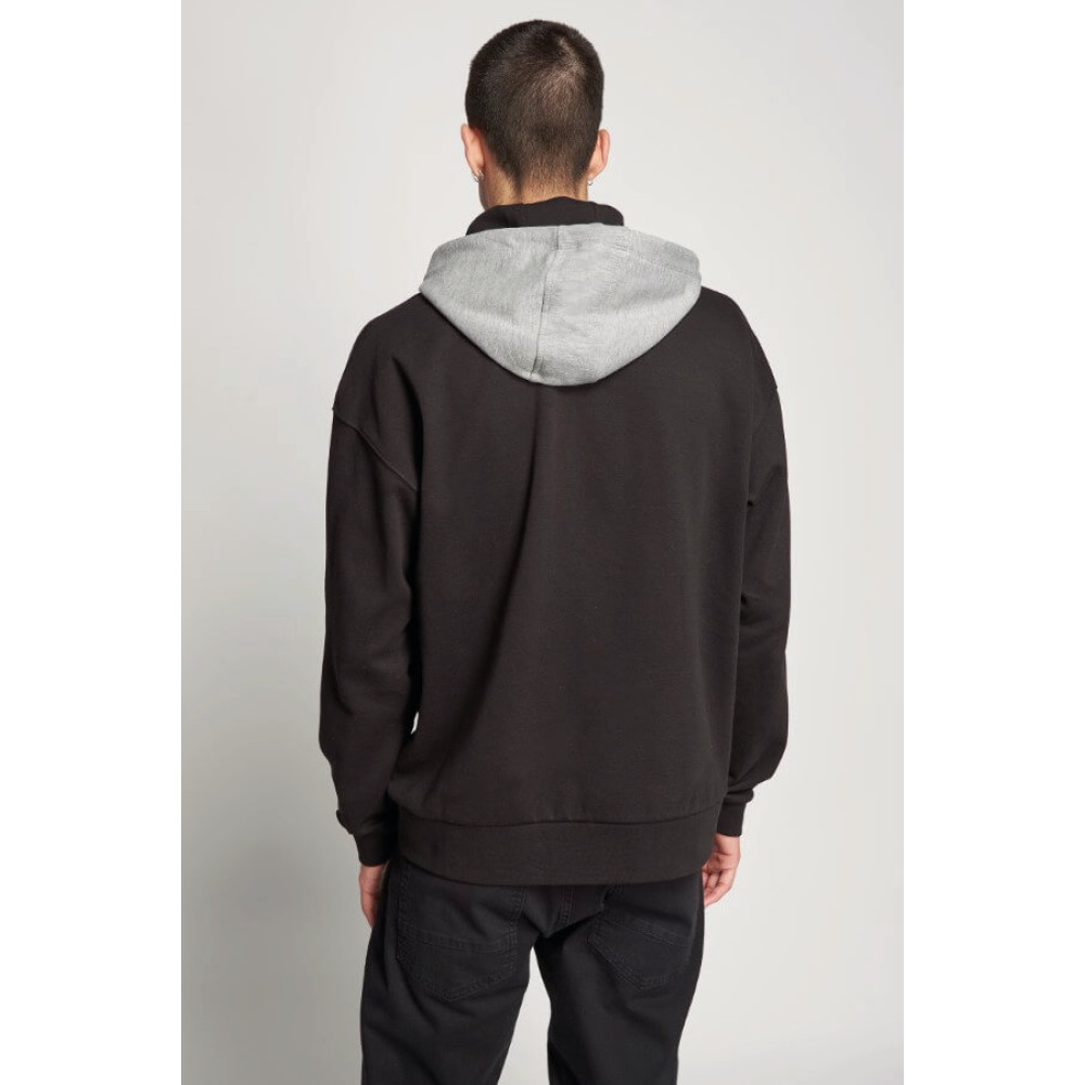 LA MARTINA Μαύρο Hoodie - 3LMSMF323