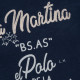 La Martina Μπλε T-Shirt C Neck - 3LMTMR301