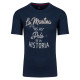 La Martina Μπλε T-Shirt C Neck - 3LMTMR301