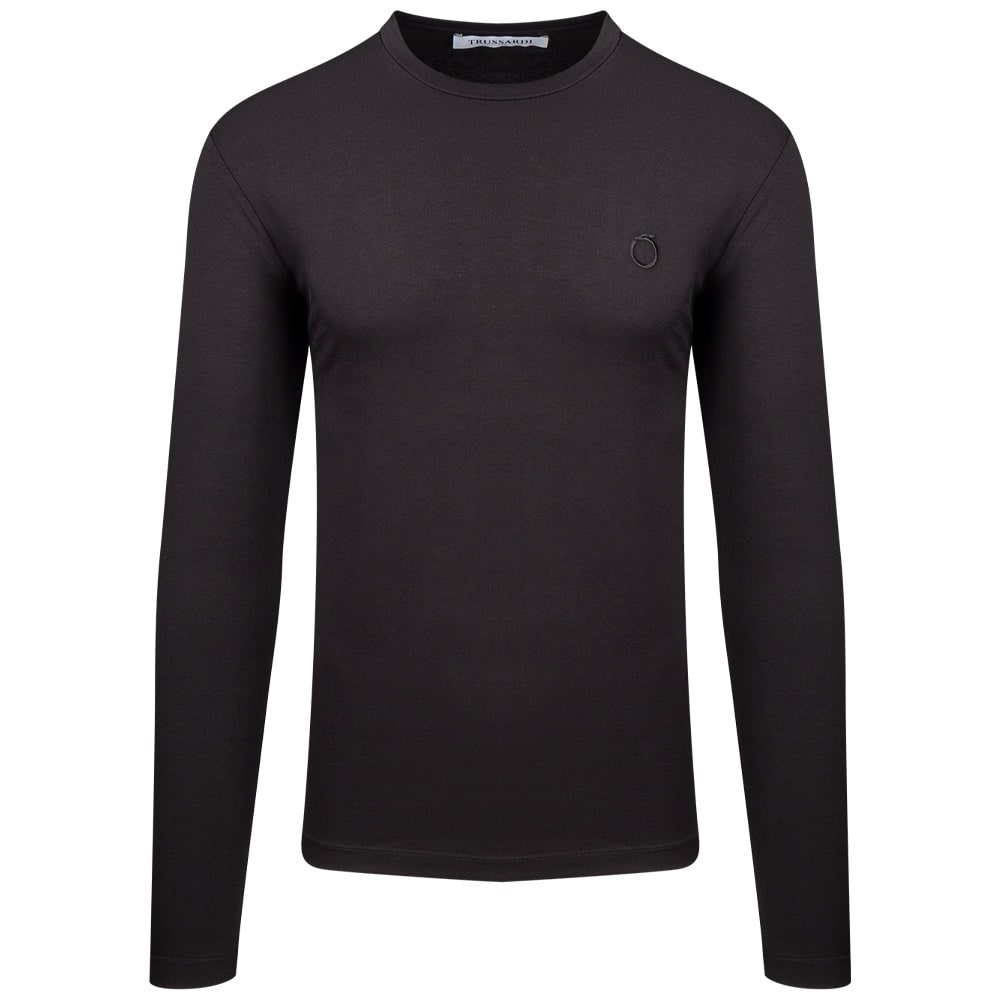 Trussardi Μαύρη Μπλούζα C Neck - TRSAPT007631T0056520