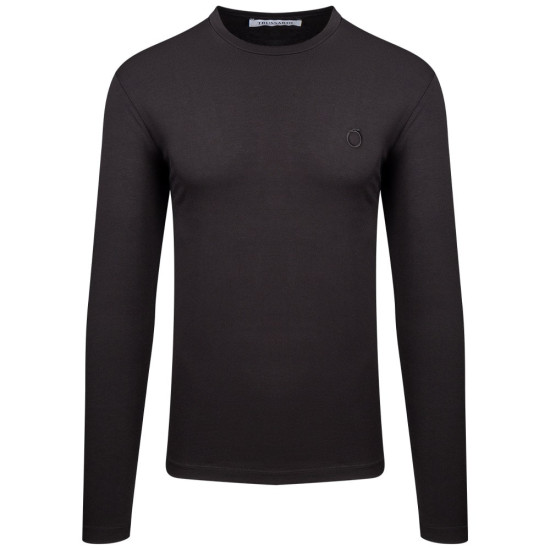 Trussardi Μαύρη Μπλούζα C Neck - TRSAPT007631T0056520