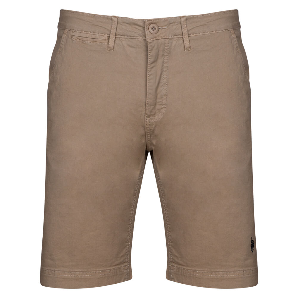 US POLO Βερμούδα Chinos 100% Cotton US0AP6221849492P6000 Μπεζ