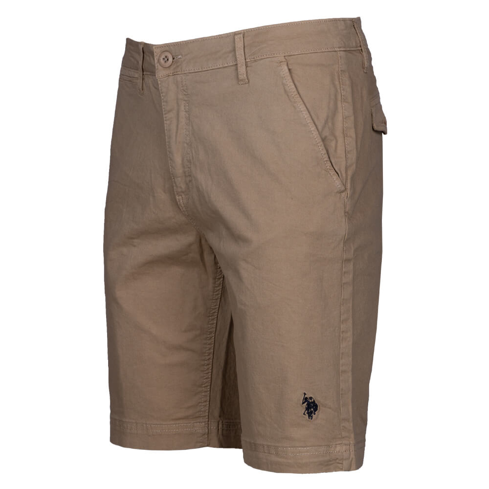US POLO Βερμούδα Chinos 100% Cotton US0AP6221849492P6000 Μπεζ