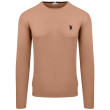 U.S POLO Μπεζ Πουλόβερ C Neck - US0AP6656648847P1000