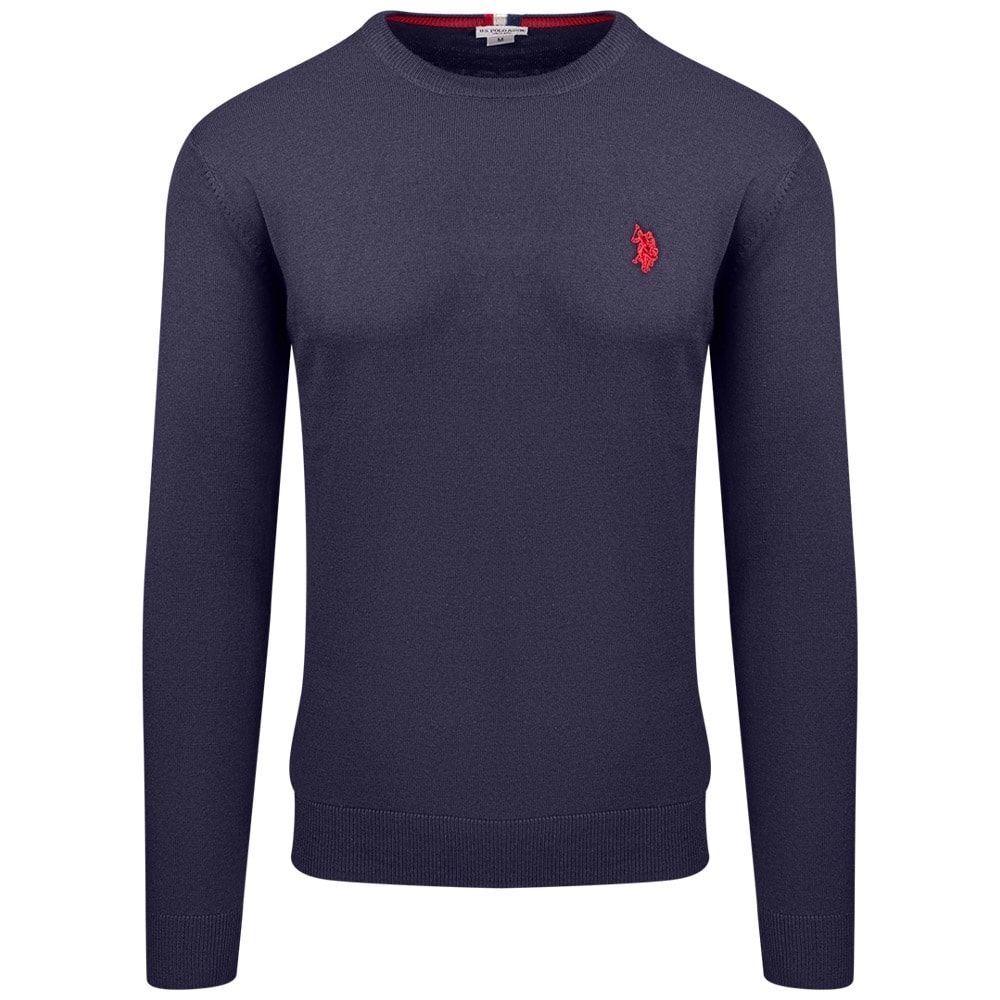 U.S POLO Μπλε Πουλόβερ C Neck - US0AP6656648847P1000