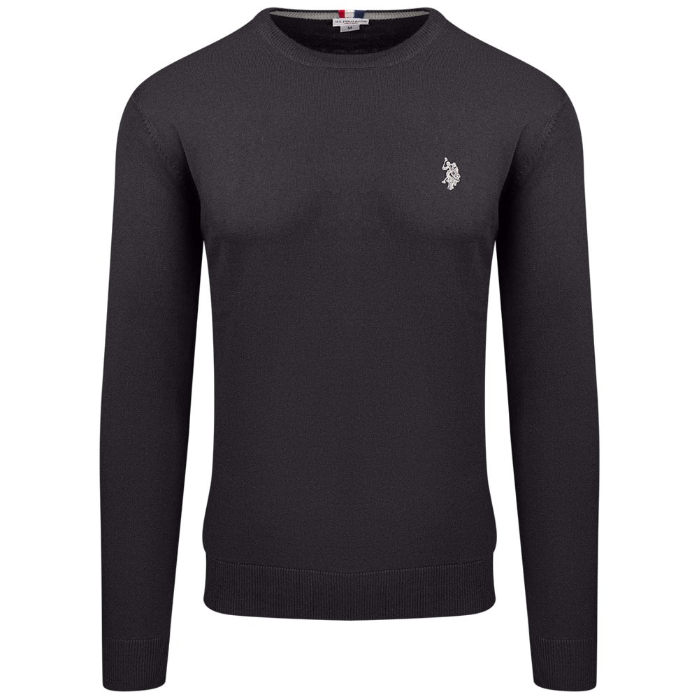 U.S POLO Μαύρο Πουλόβερ C Neck - US0AP6656648847P1000