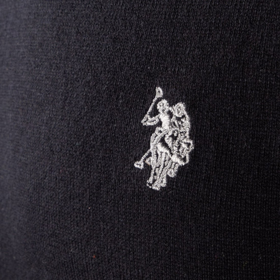 U.S POLO Μαύρο Πουλόβερ C Neck - US0AP6656648847P1000