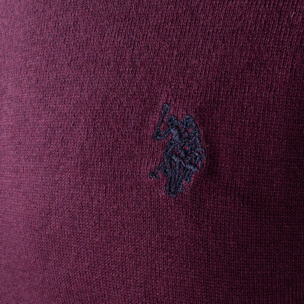 U.S POLO Μωβ Πουλόβερ C Neck - US0AP6656648847P1000