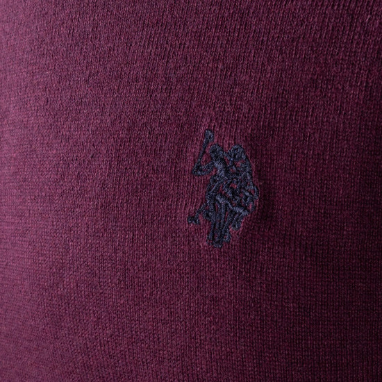 U.S POLO Μωβ Πουλόβερ C Neck - US0AP6656648847P1000