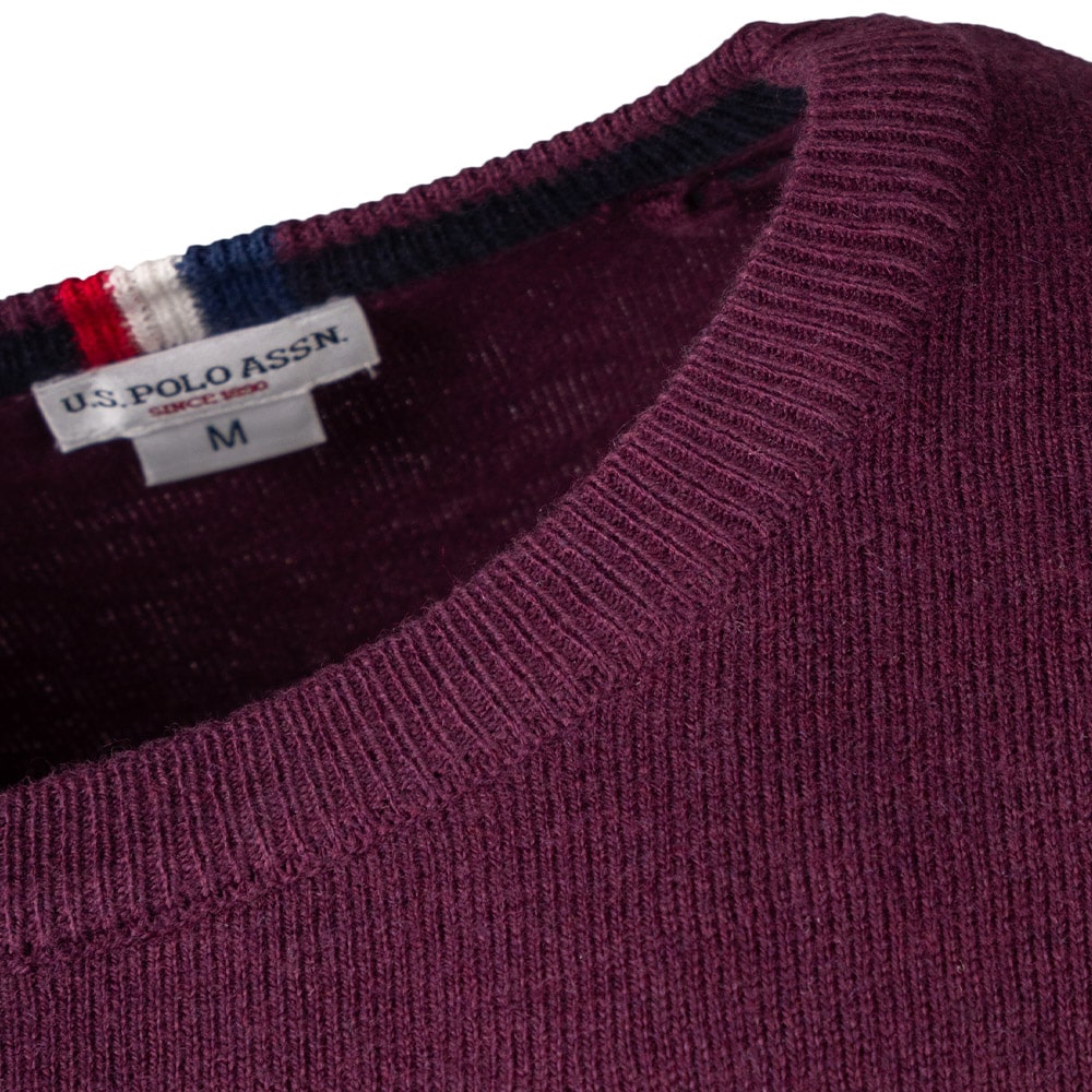 U.S POLO Μωβ Πουλόβερ C Neck - US0AP6656648847P1000