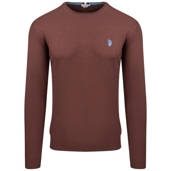 U.S POLO Καφέ Πουλόβερ C Neck - US0AP6656648847P1000