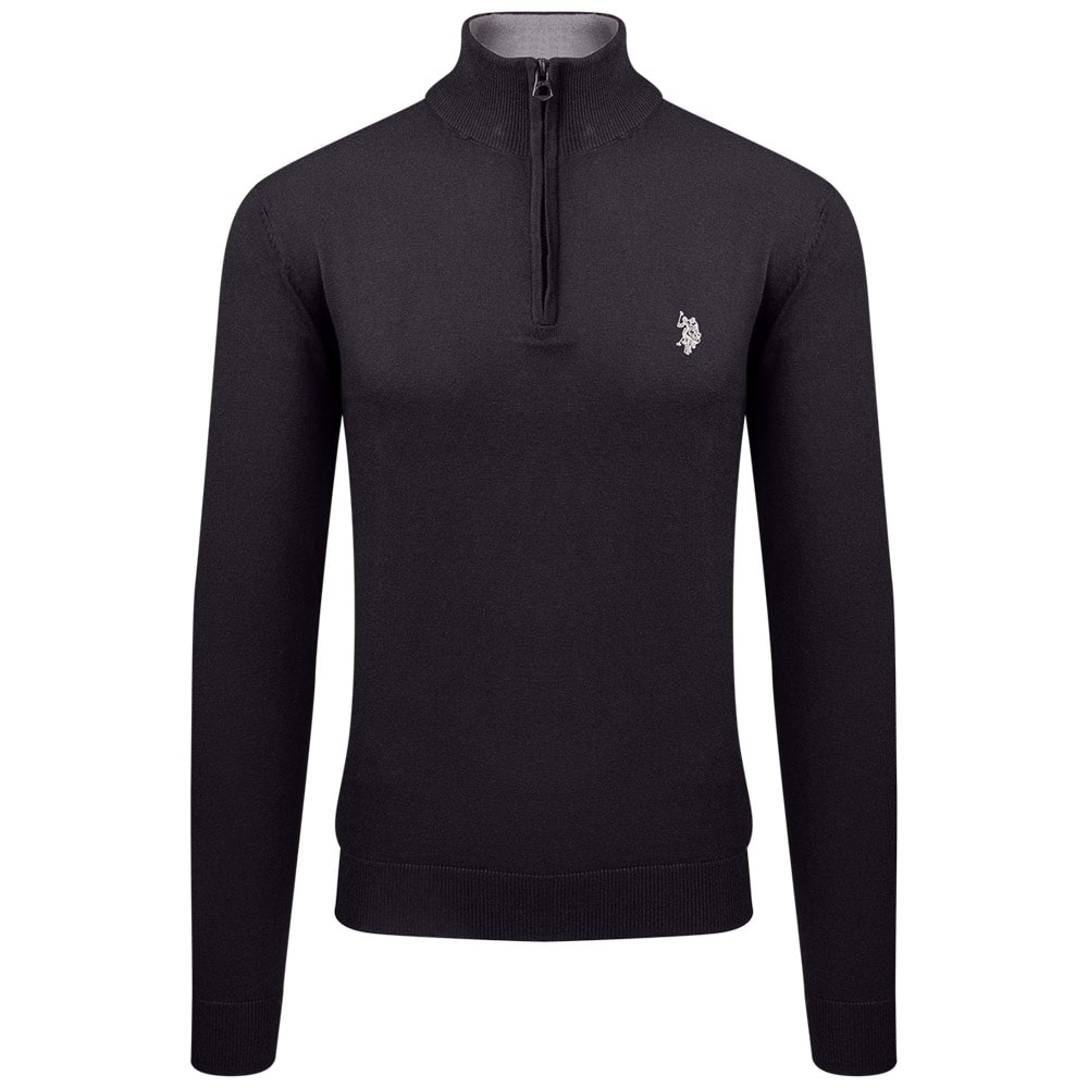 U.S. POLO Μαύρο Half Zip - US0AP665724884700000