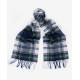BARBOUR Λευκό Κασκόλ Καρό - 3BRUSC0137 