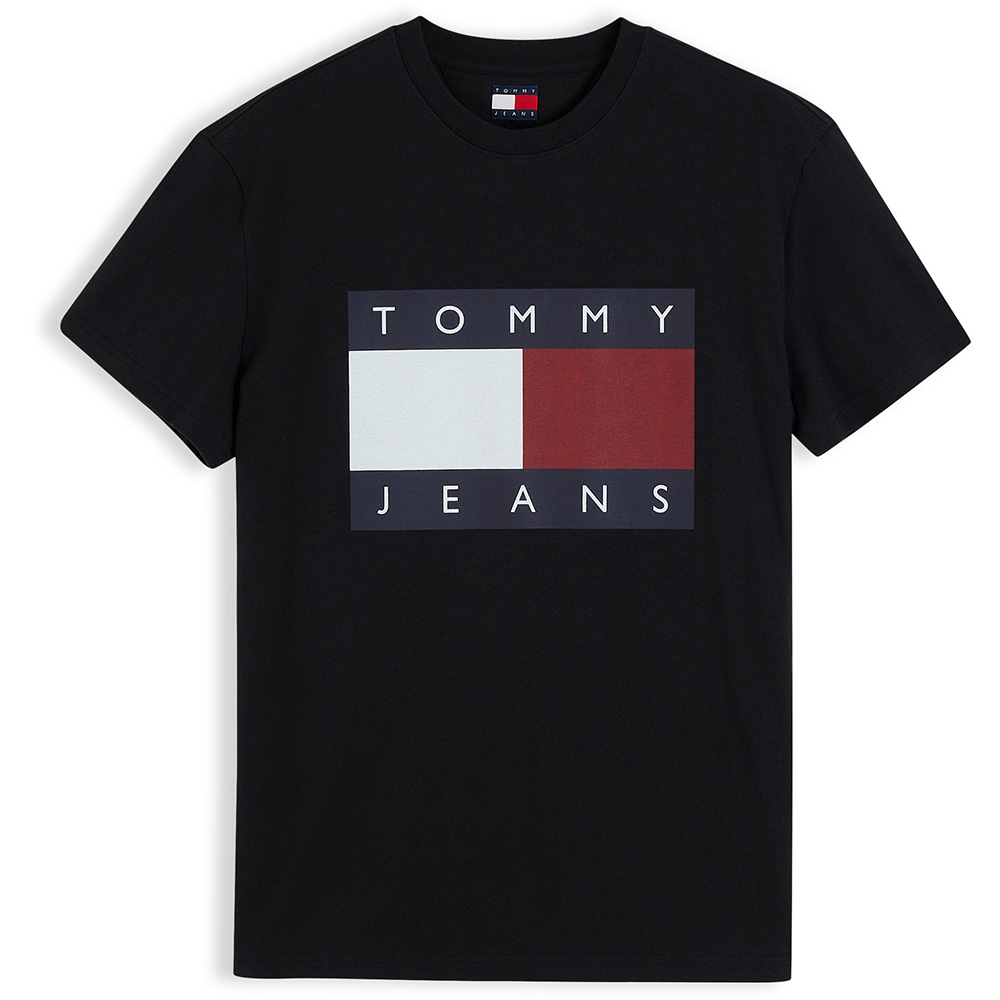 Tommy Jeans Μαύρο T-shirt C Neck - DM0DM22645