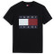 Tommy Jeans Μαύρο T-shirt C Neck - DM0DM22645