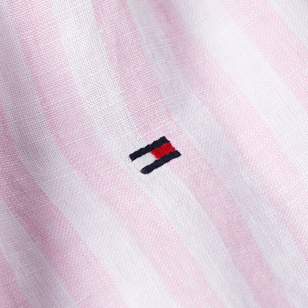 Tommy Hilfiger Ροζ Πουκάμισο Button Down 100% Linen - MW0MW38581