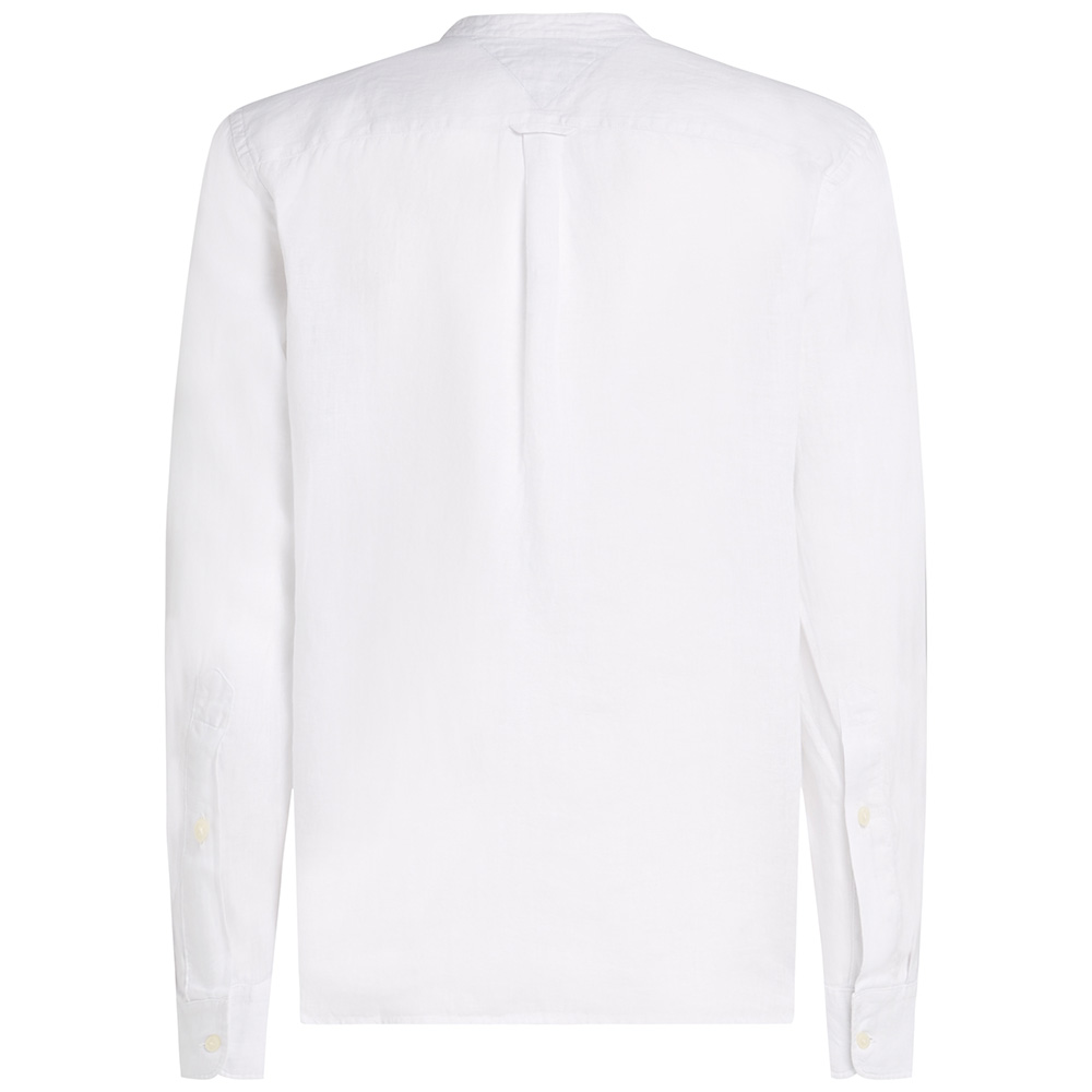 Tommy Hilfiger Λευκό Πουκάμισο Mao 100% Λινό - MW0MW39271