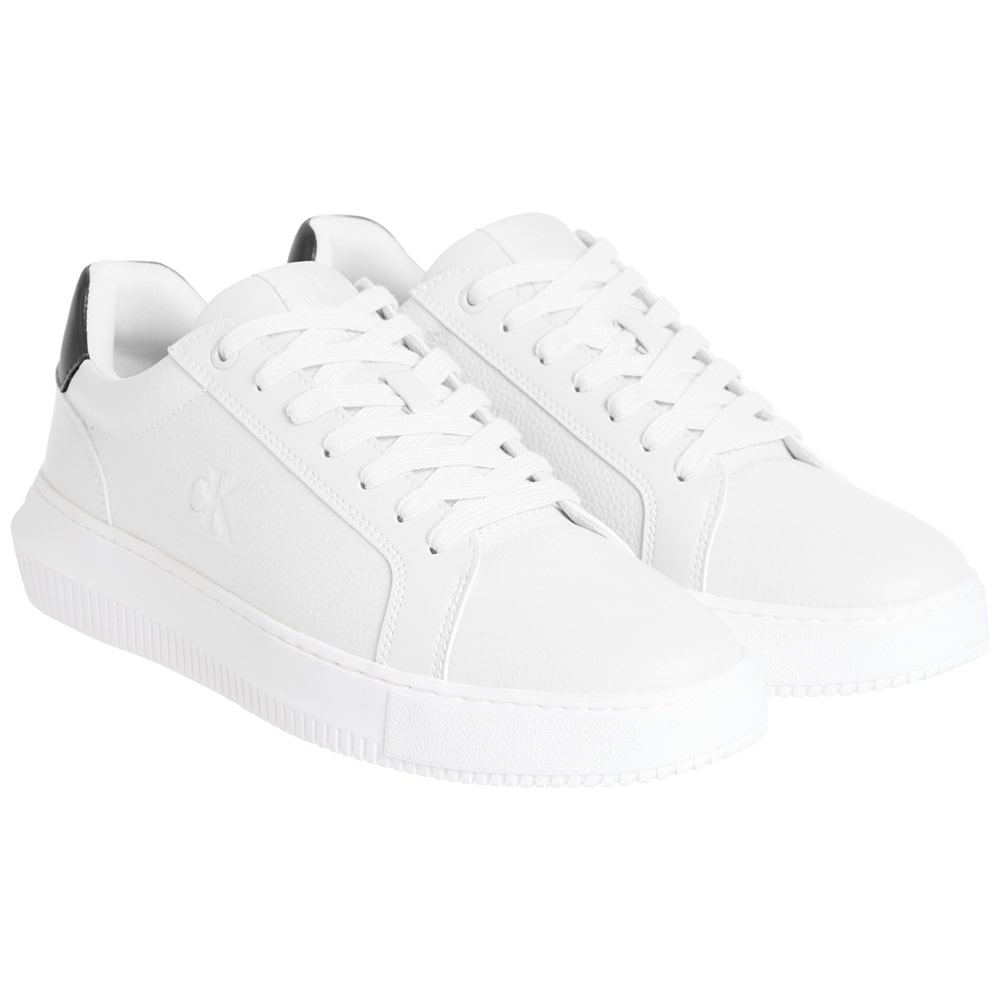 Calvin Klein Λευκά Sneakers 100% Leather - YM0YM01198