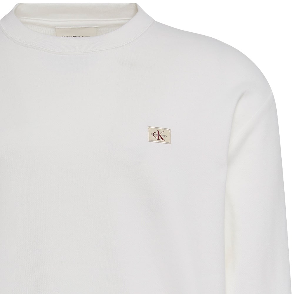 Calvin Klein Λευκό Φούτερ C Neck - LV04RC273G