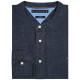 Tommy Hilfiger Μπλε Πουκάμισο Mao 100% Λινό - MW0MW39271