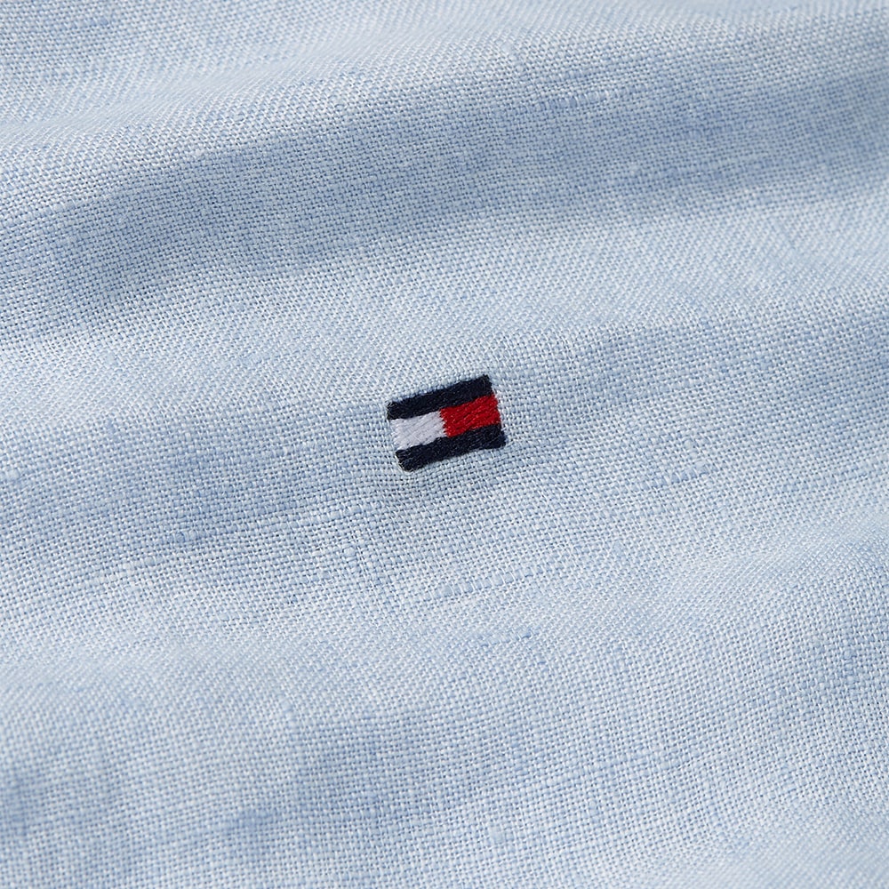 Tommy Hilfiger Γαλάζιο Πουκάμισο Mao 100% Λινό - MW0MW39271