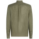 Tommy Hilfiger Λαδί Πουκάμισο Button Down 100% Λινό - MW0MW34602
